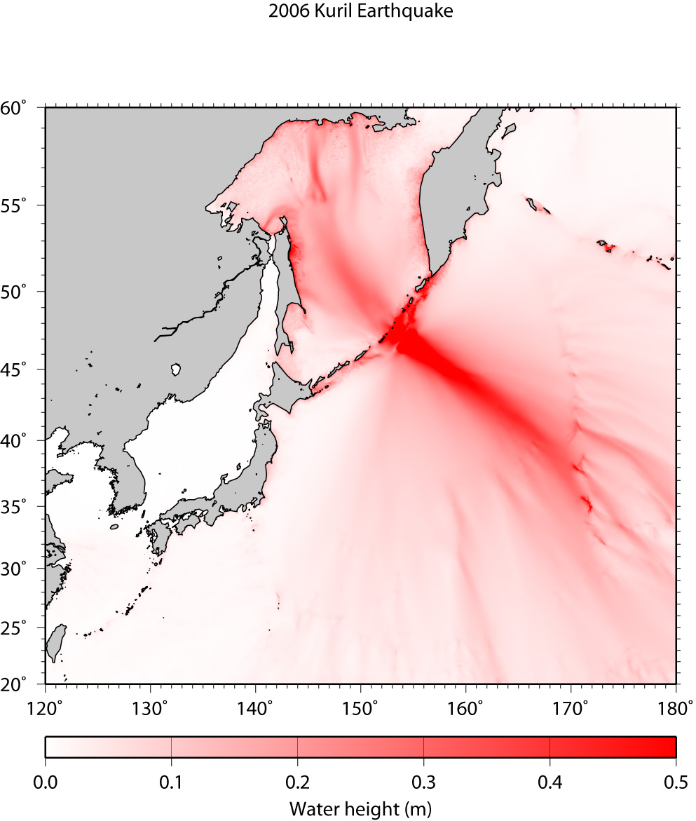 Fig.2 Maximum Height of Tsunami
