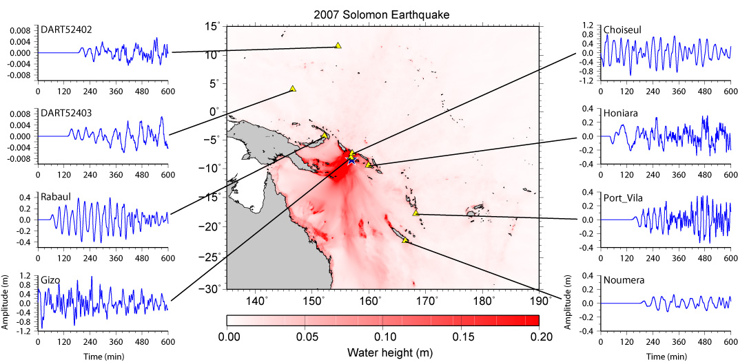 Fig.3 Maximum Height of Tsunami