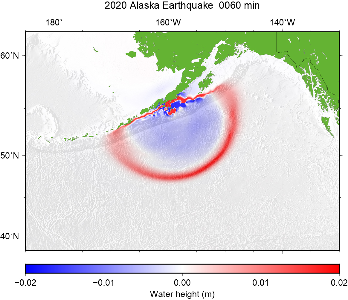 Fig.3 Tsunami propagation