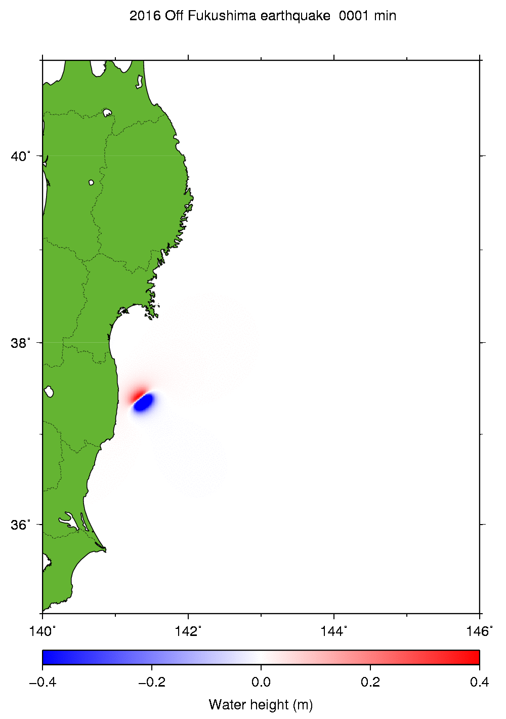 Fig3. Animation of tsunami propagation