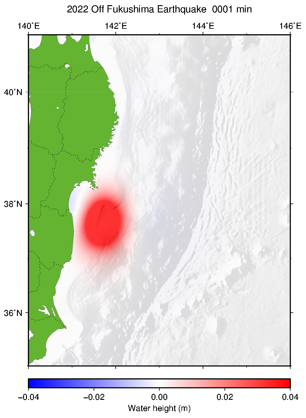 Fig3. Animation of tsunami propagation
