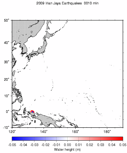 Fig3. Animation of tsunami propagation