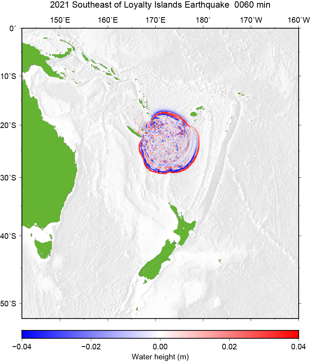 Fig.3 Tsunami propagation