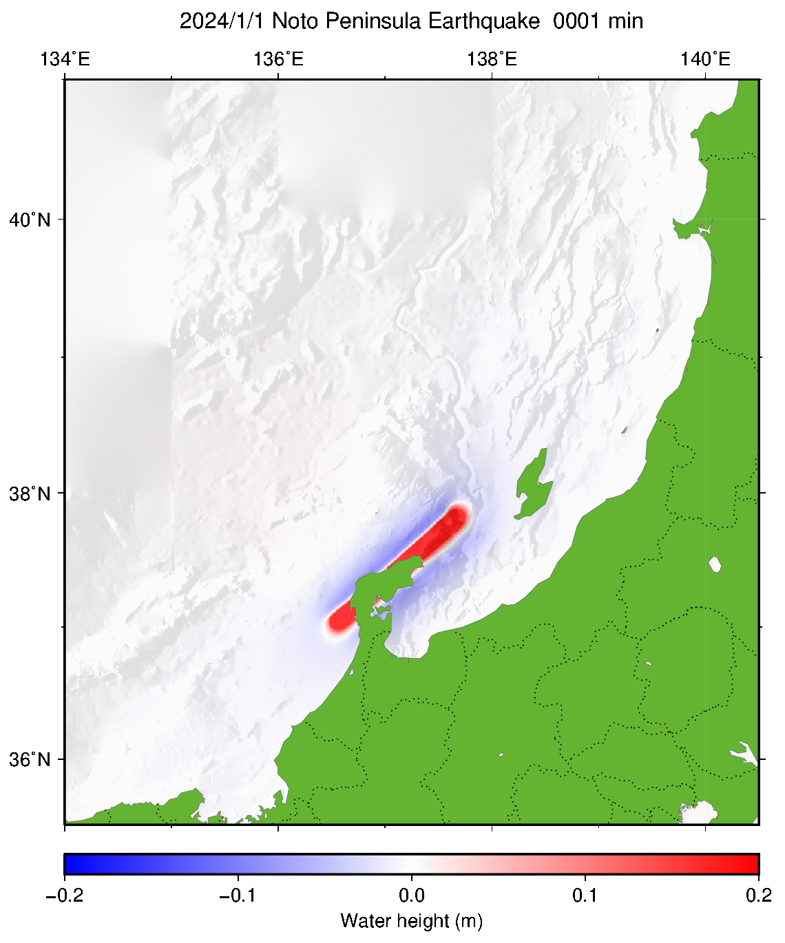 Fig3. Animation of tsunami propagation